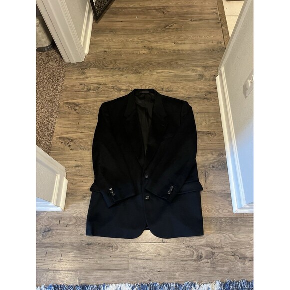 Fioravanti Couture Men’s Black 100% Cashmere Blazer Jacket Made in USA M - Picture 2 of 16